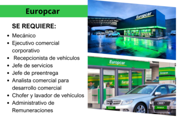 Europcar Rent a Car Te Abre las Puertas Empleos en el Sector de Transporte