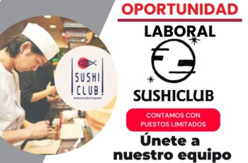 Oportunidad laboral en Sushi Club Explora nuevas posibilidades