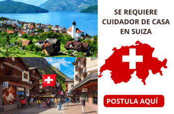 Vive y trabaja en Suiza cuidando hogares
