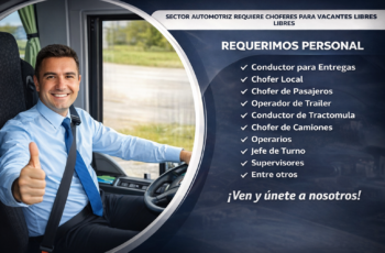 Convocatoria Laboral para Choferes 2026