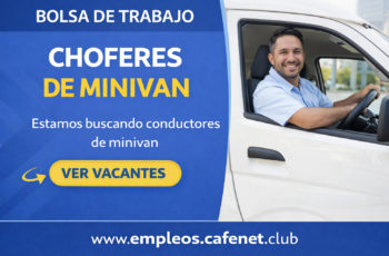 🚐 Convocatoria para conductores de minivan