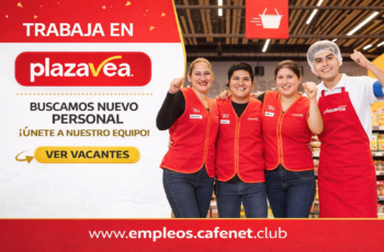 Empleo en Supermercados Plaza Vea con Beneficios de Ley