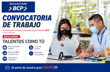 Vacantes Disponibles en BCP para Hombres y Mujeres