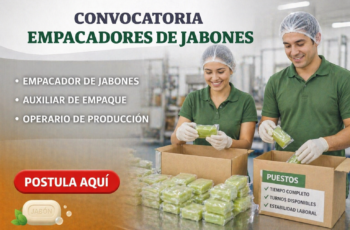 Se Busca Personal Responsable para Empaque de Jabones