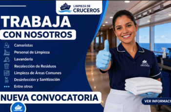 Se Solicita Personal de Limpieza para Cruceros Internacionales con o sin Experiencia