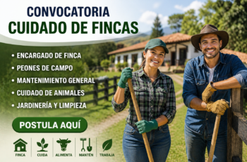 Convocatoria de Empleo en Cuidado de Fincas y Casas de Campo – Vacantes Disponibles