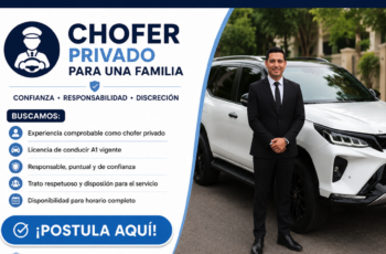 Se Busca Chofer Privado para Familia | Empleo Disponible 2026