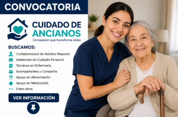 Se Solicita Personal para el Cuidado y Acompañamiento de Adultos Mayores