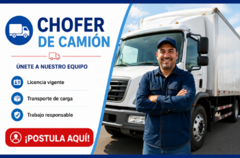 Se Solicita Personal para Conductores de Camión – Oportunidad Laboral