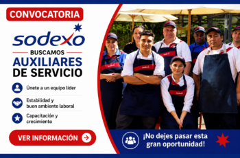 Vacantes Disponibles en Sodexo para Distintas Áreas Operativas