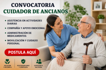 Se Solicita Personal para el Cuidado y Acompañamiento de Adultos Mayores