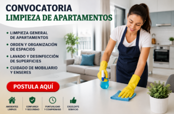 Se Solicita Personal para Limpieza de Apartamentos