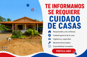 Trabaja en el Cuidado de Casas | Convocatoria Abierta