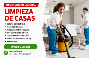 Vacantes Disponibles para Servicios de Limpieza de Casas