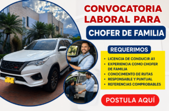 Oportunidades de Trabajo como Chofer de Familia: Cómo Postular